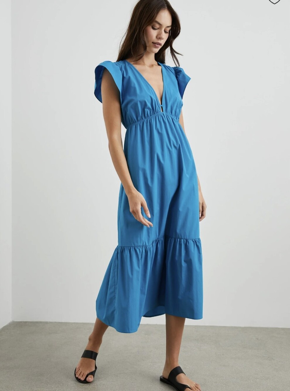 Rails Tina Dress In Turkish Tile Color Tiered Lightweight Midi Sundress Size S